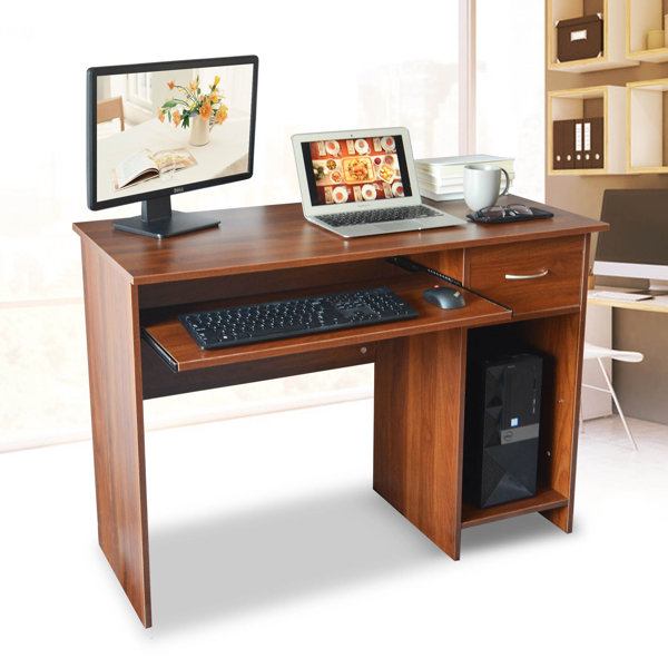 Computer Desk With Keyboard Tray Wayfair